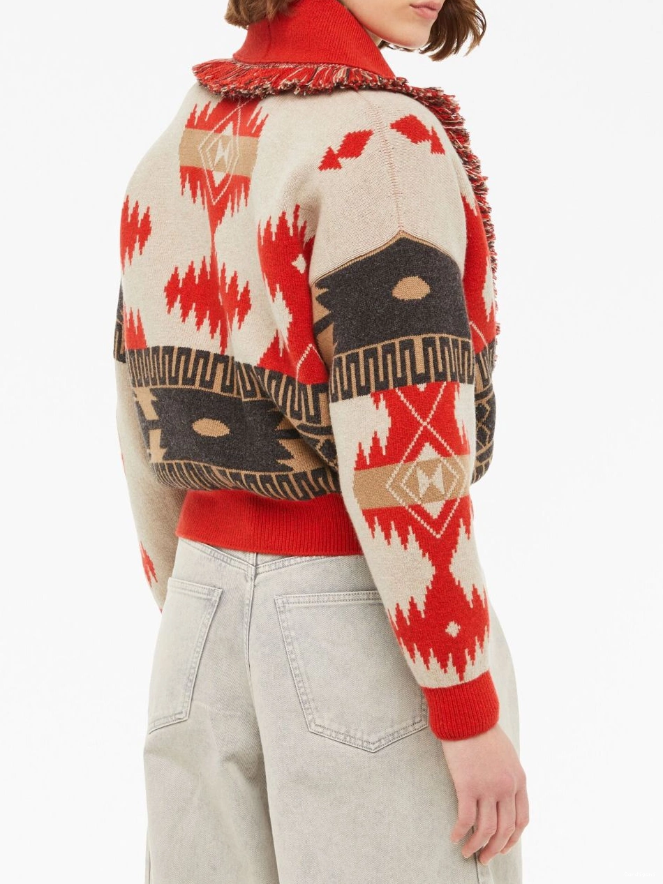 Affordable Women Icon cardigan bomber Alanui jacquard 0716